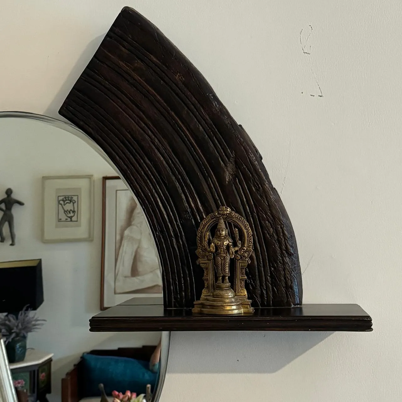 Wooden mirror : Aaina 24